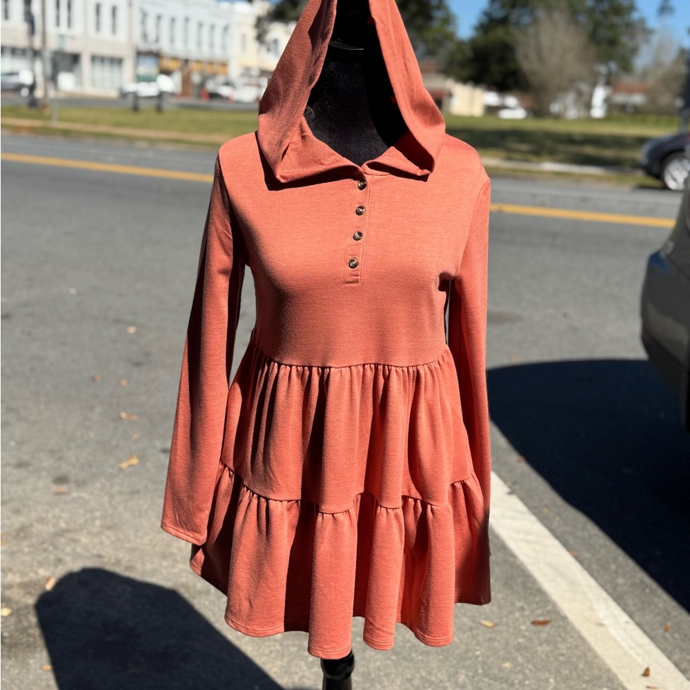 Rust Orange Hoodie
